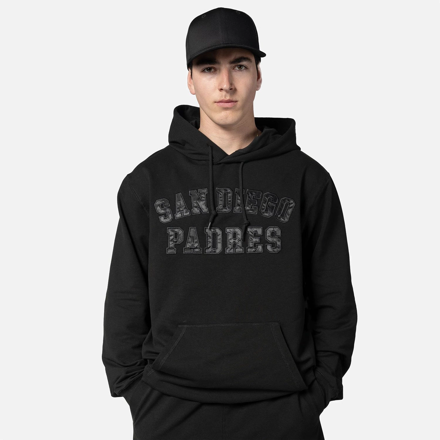 Muskrat like Midweight Material Padres Triple Black PO Hoody - Mens