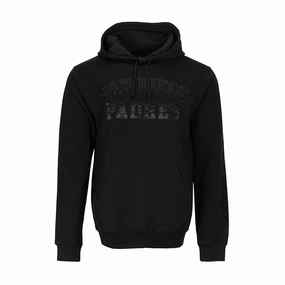 Padres Triple Black PO Hoody - Mens Cold Weather Gear Minimalist Stitching