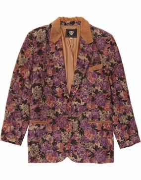 Contemporary Layer PANCALDI & B Womens Blazer Jacket IT 46 Large Multicoloured Floral