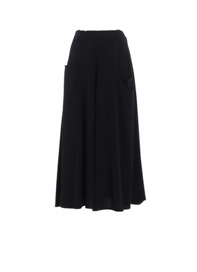 CREPE de CHINE FRONT PANEL POCKET SKIRT Fashionable Style Fresh Appeal