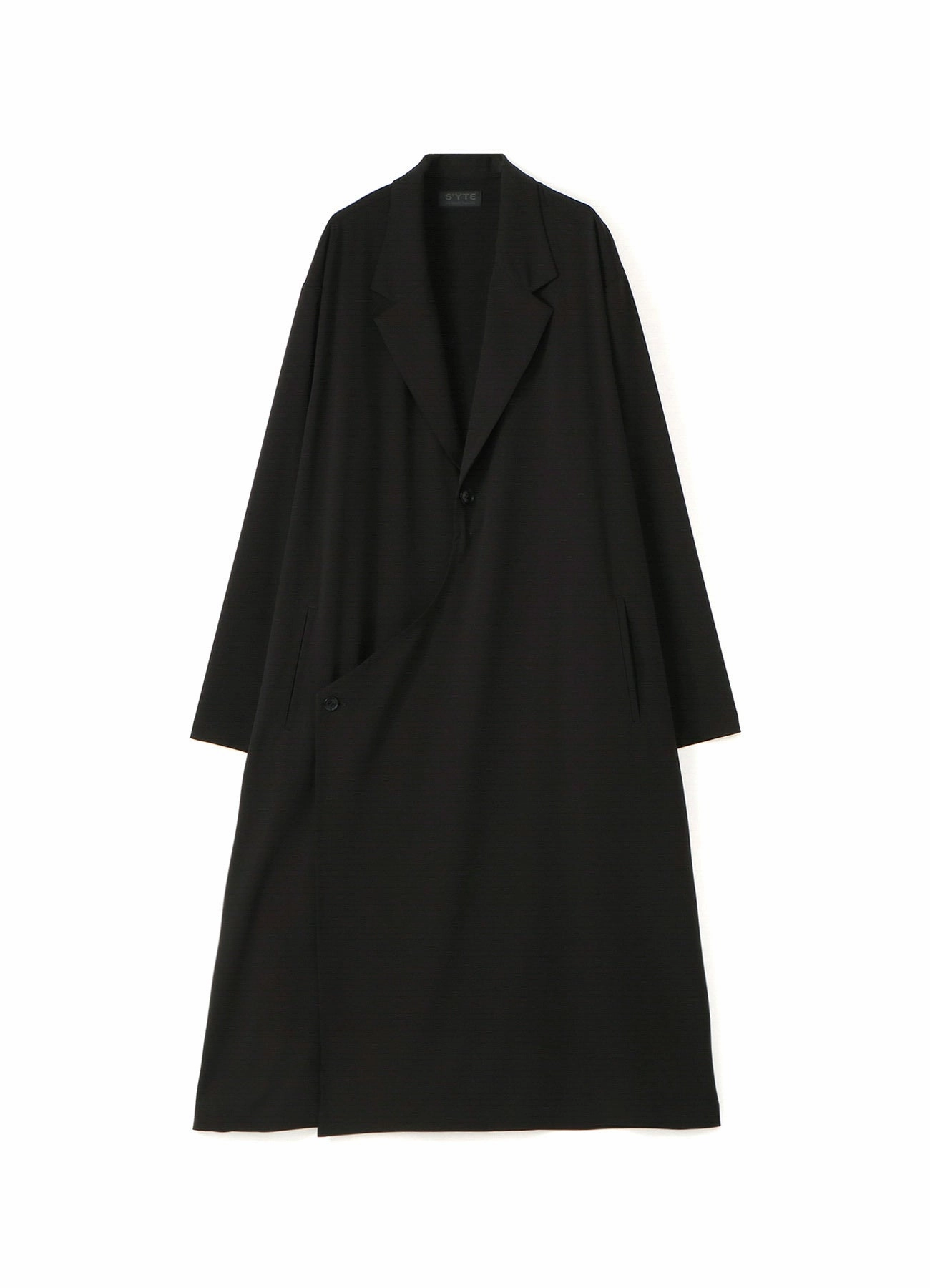 PE/RAYON GABARDINE STRETCH TAILORED WRAP DRESS slim cut