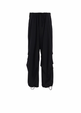 Cozy Layering Sustainable Material Blend PE/SMOOTH JERSEY KNEE TUCK MILITARY PANTS WITH TYROLEAN TAPES