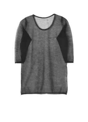 Pe/Ra Plain Stitch B Three Quarter Sleeve Non Irritating Seams FourWay Stretch