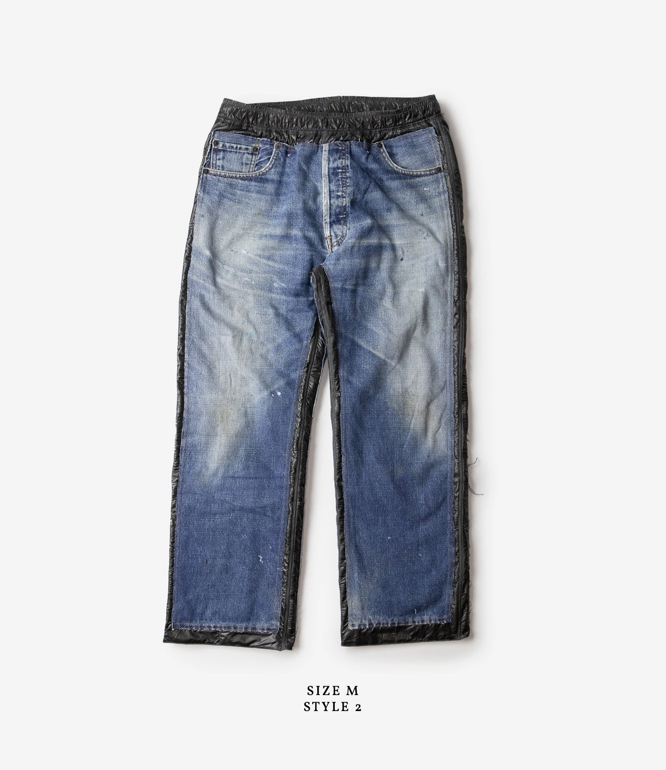 Air Circulation WaterRepellentCoating Covered Pant ?C?Indigo Denim / Black Ripstop Nylon