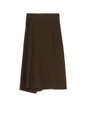 Silky Drape Travel Fit WOOL FLANNEL BACK DRAPE SKIRT