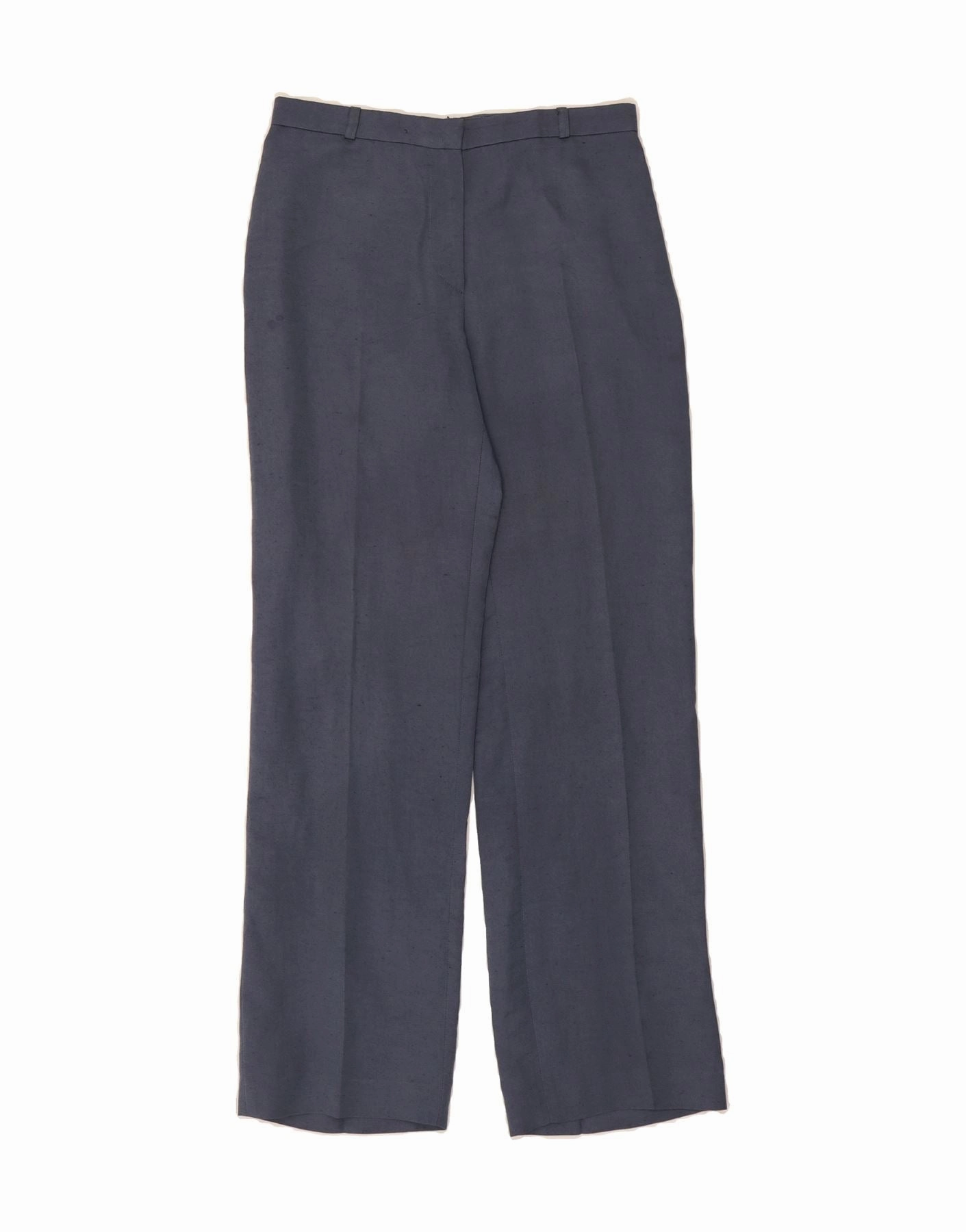 EMPORIO ARMANI Womens Suit Trousers IT 44 Medium W30 L32 Blue Flecked Business Professional Crisp Fit