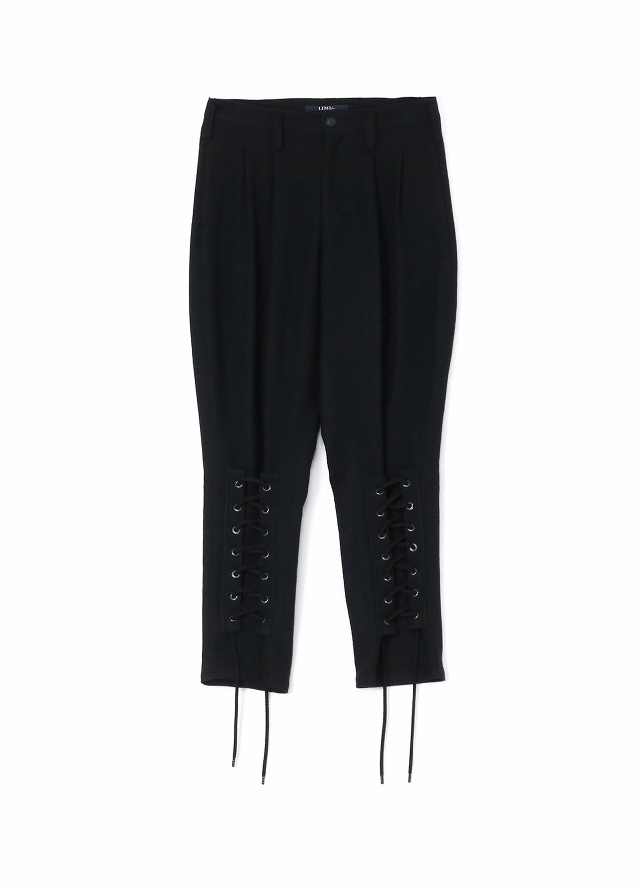 Hidden Pocket System LOW TWIST SERGE PANTS WITH LACE-UP DETAILS