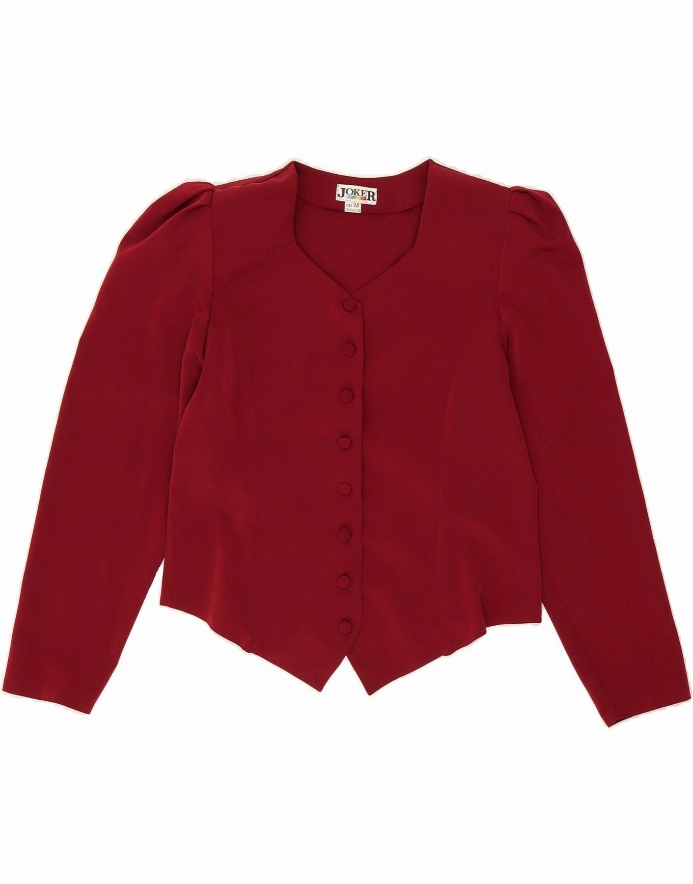 JOKER Womens Blazer Jacket UK 12 Medium Burgundy Classic Comfort Elegant Fit