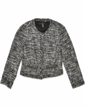 Cozy Layers J. CREW Womens Blazer Jacket US 6 Medium Grey Acrylic