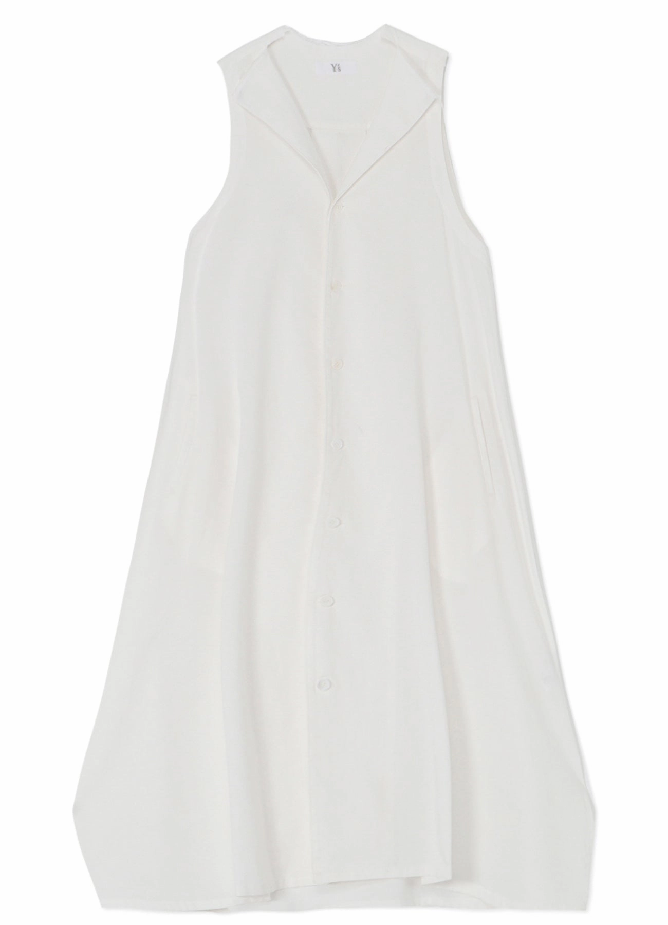 [Y's BORN PRODUCT] THIN COTTON TWILL SLEEVELESS DRESS Evening Vibe