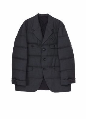 Noise Free Material 3 BUTTONS HORIZONTAL PADDED JACKET