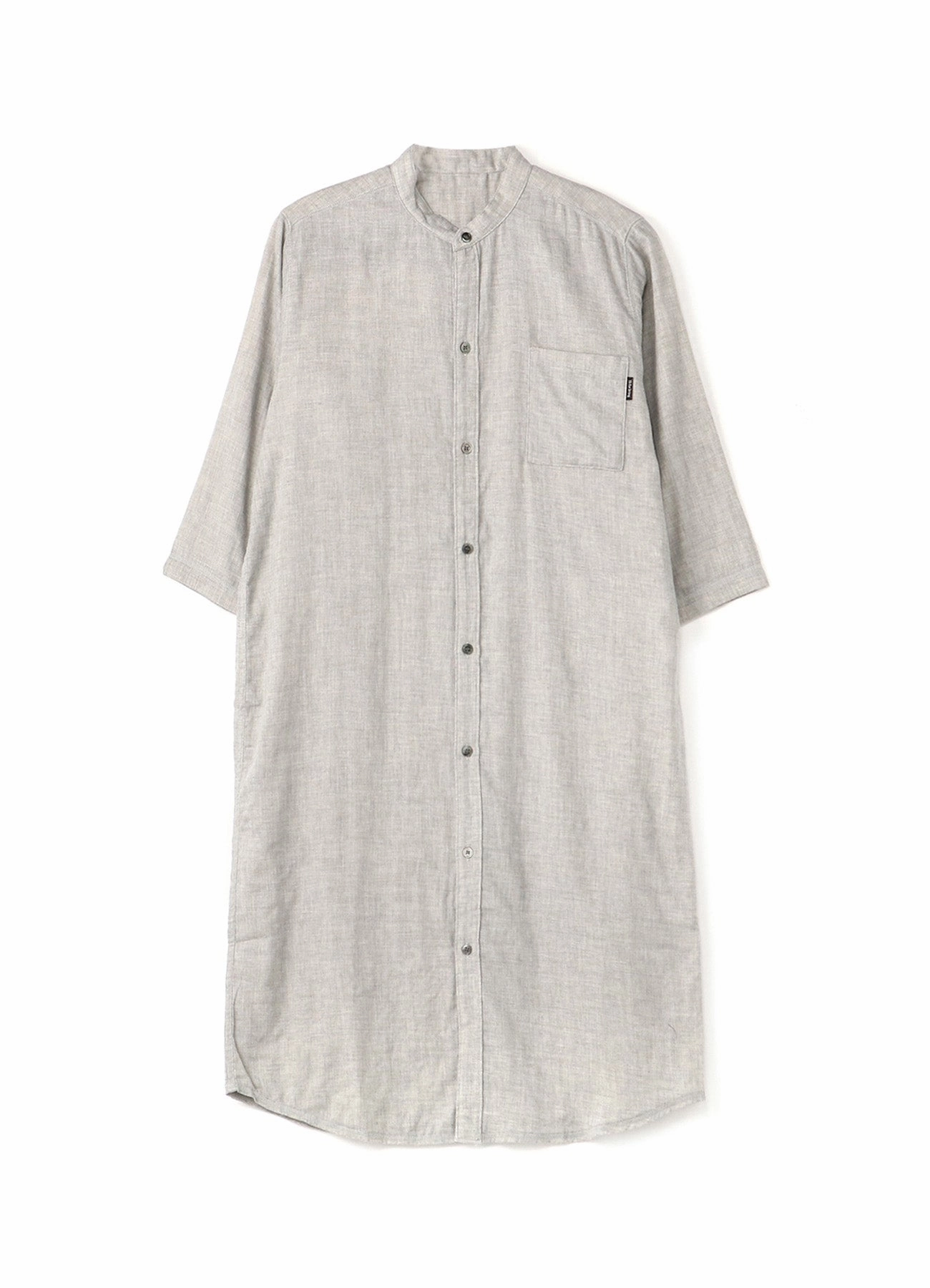 DOUBLE GAUZE OPEN FRONT 3/4 SLEEVE DRESS (M) Sharp Fit vacation look