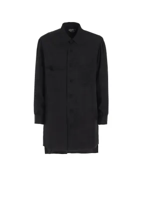 Anti-static Personalized Touch TRIACETATE DOUBLE COLLAR BIG SHIRT