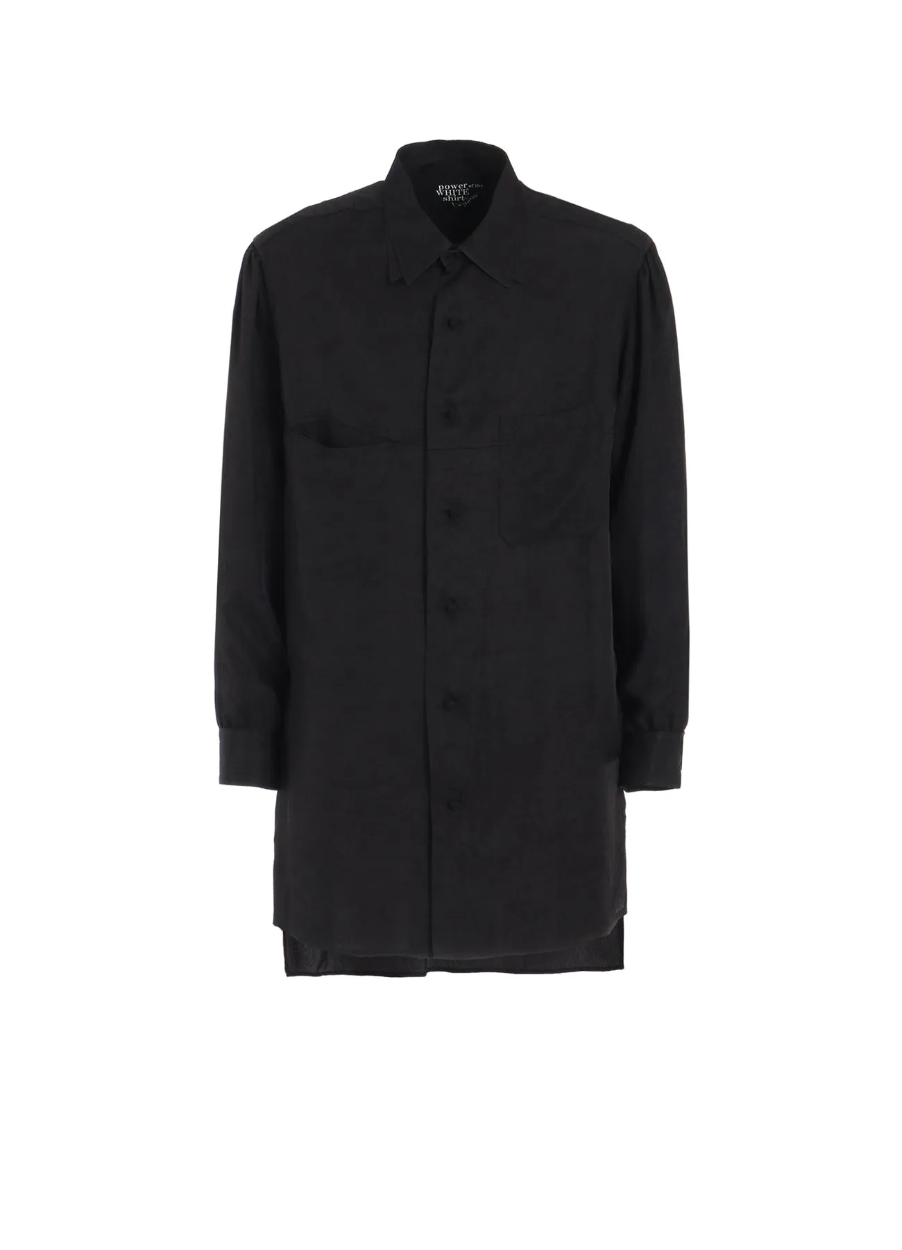 Anti-static Personalized Touch TRIACETATE DOUBLE COLLAR BIG SHIRT