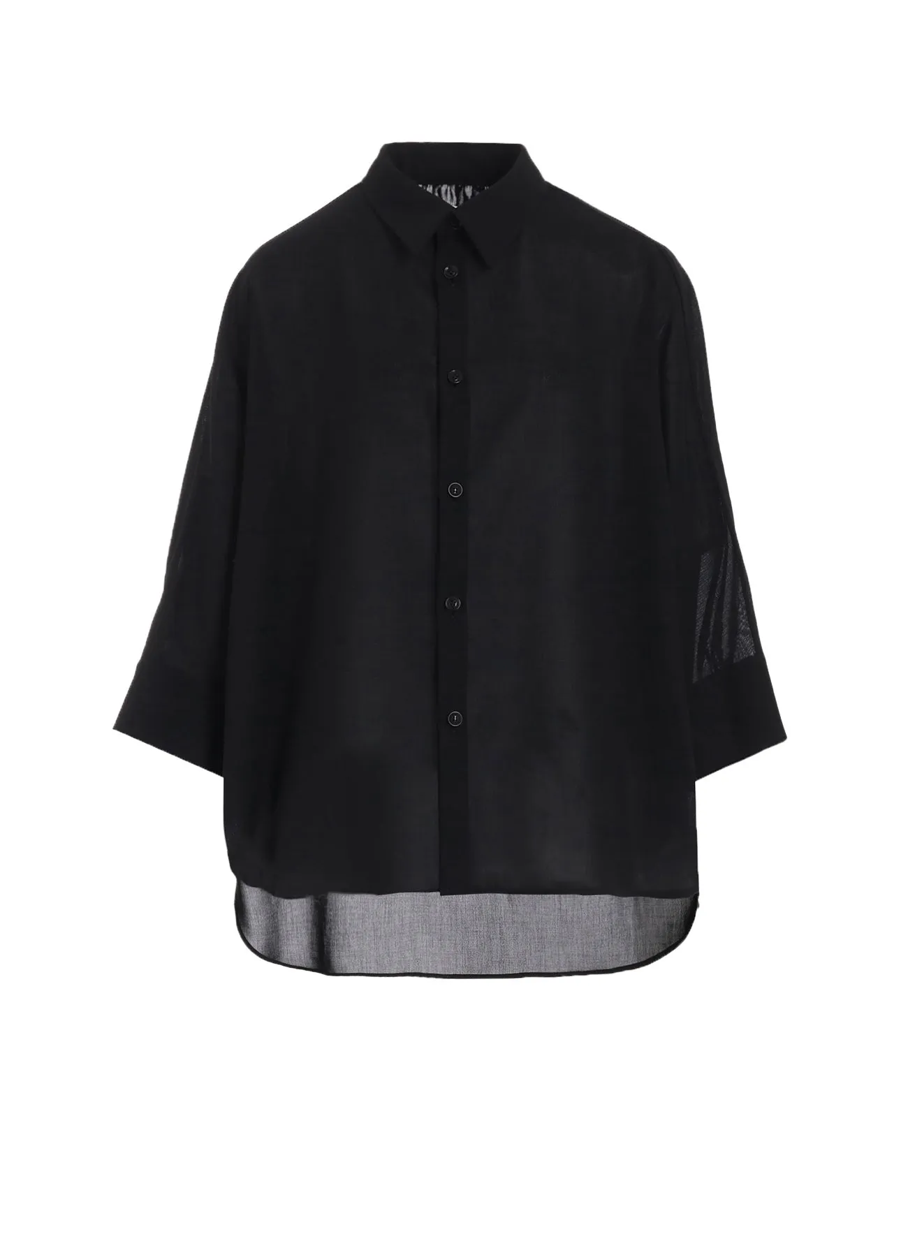 PE/STRONG TWISTED CLOTH CAPE BLOUSE Moisture Management Tech