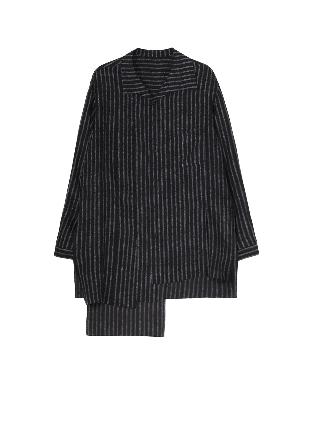 Minimalist Style Workwear Approved ??PIECE UNIQUE/AOYAMA??ST PATTERN UNBALANCED BLOUSE