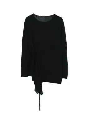 PLAIN STITCH / CHAIN STITCH "WHOLEGARMENT" TOP Urban Casual Gentle Wash Process