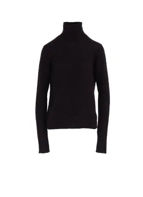 PLAIN STITCH OBLIQUE HIGH NECK PO Minimal Vibe Relaxed Outfit