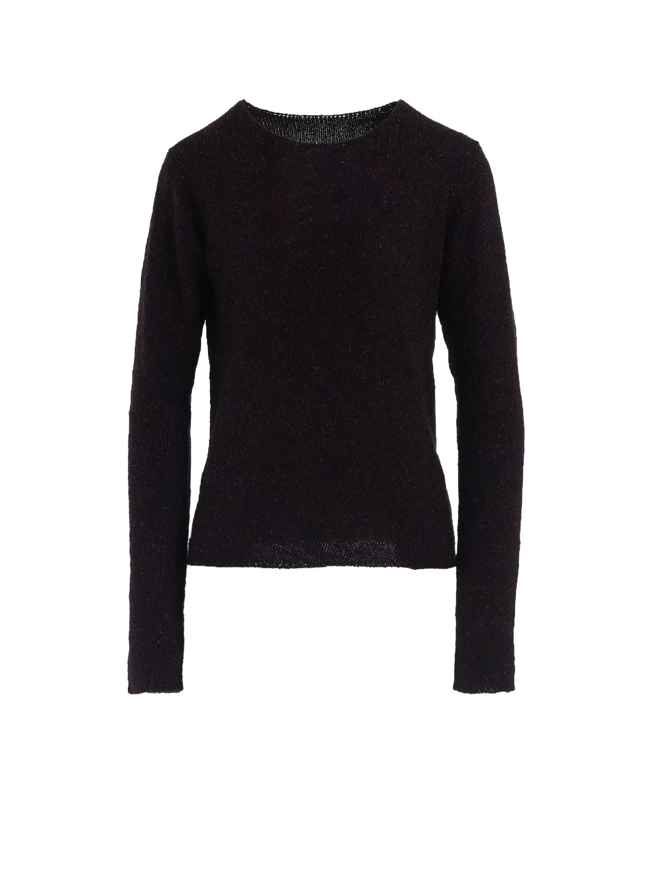 MultiDirectional Elasticity Cozy Interior Fleece PLAIN STITCH OBLIQUE ROUND NECK PO