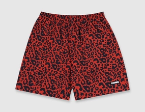 Pleasures Active Shorts Red fitness enthusiasts