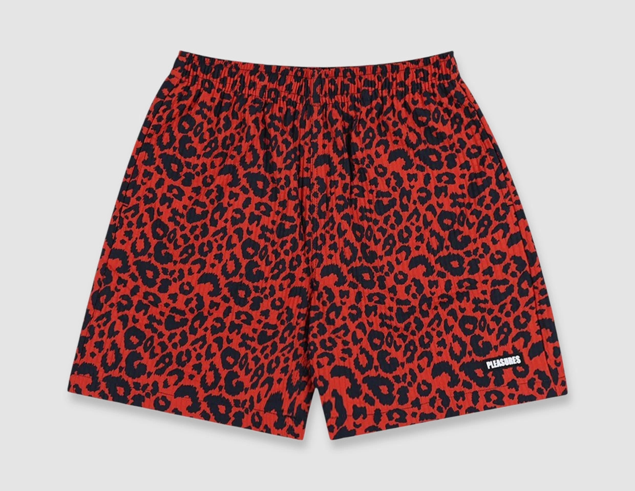 Pleasures Active Shorts Red Easy Comfort Fit