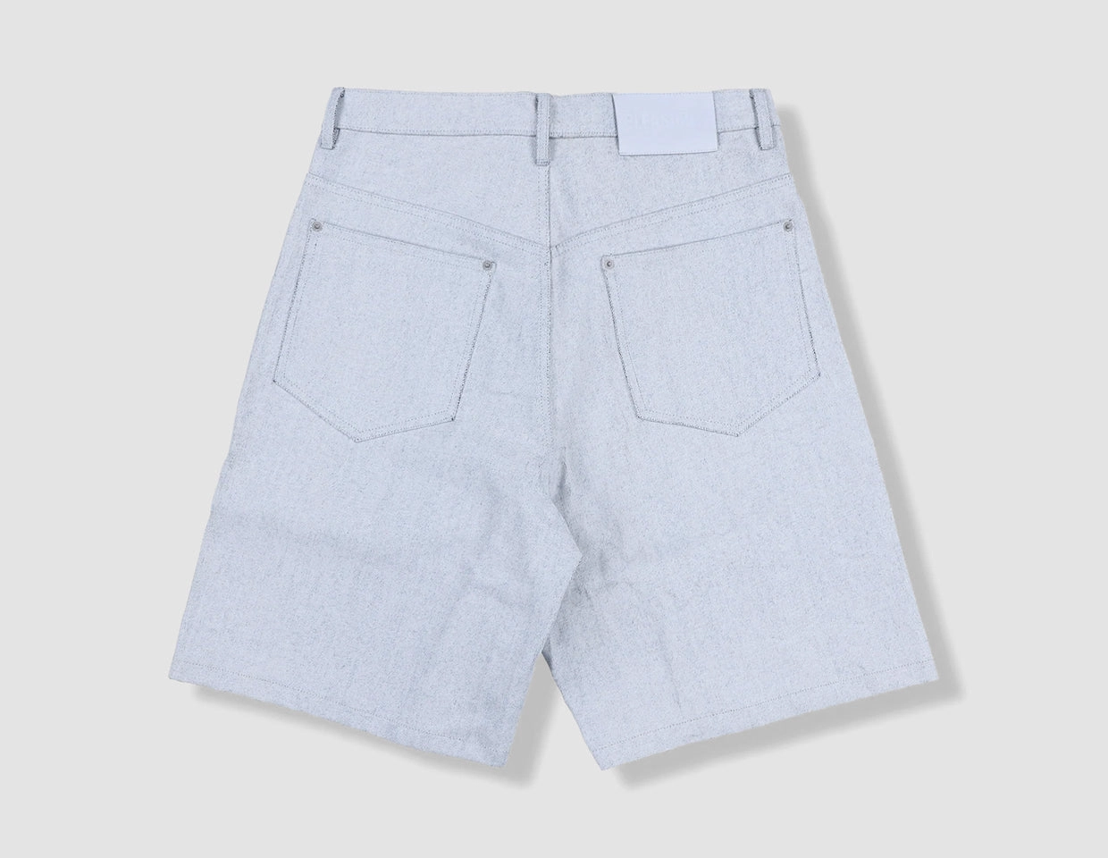 Pleasures Plaster Baggy Shorts White Comfortable Waistband