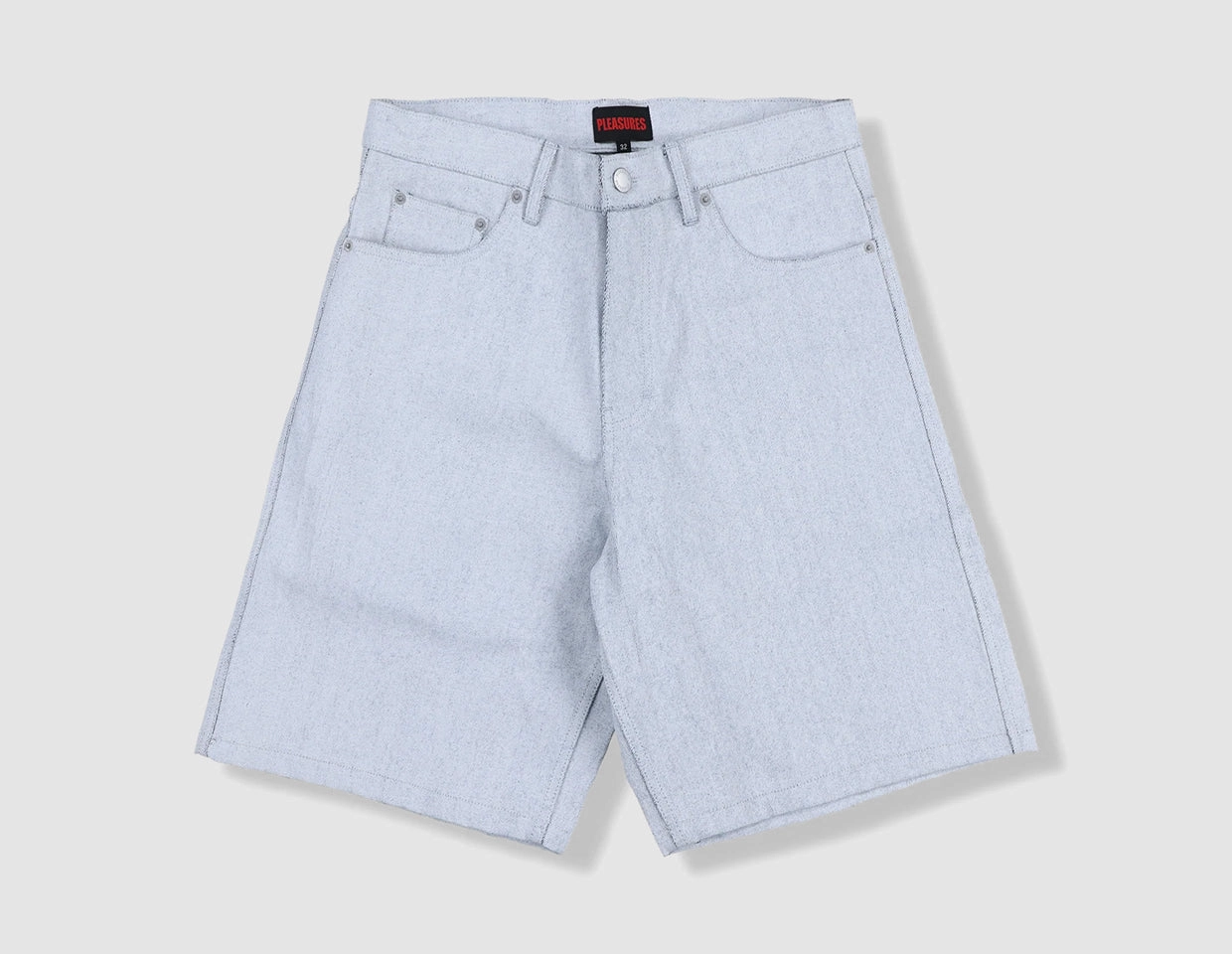 Bold colors embroidery details Pleasures Plaster Baggy Shorts White