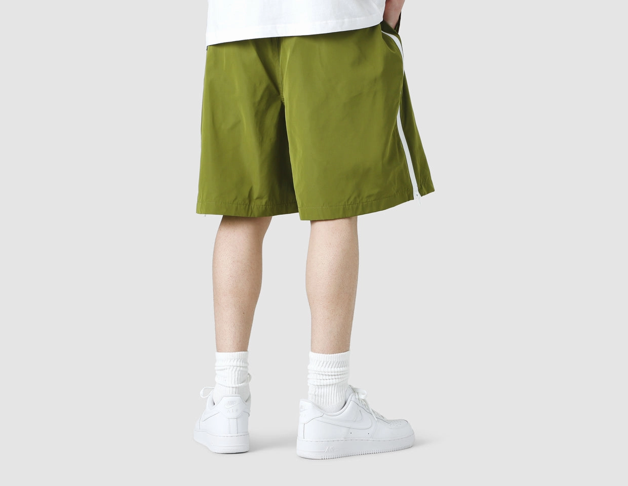 Pleasures Venus Sport Shorts / Olive Double Layered Construction sunglasses