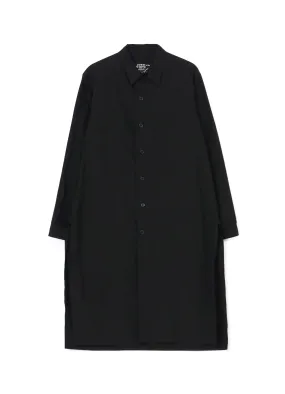 Workwear Approved Seasonal Collection COTTON BROADCLOTH OPEN COLLAR LONG SHIRT
