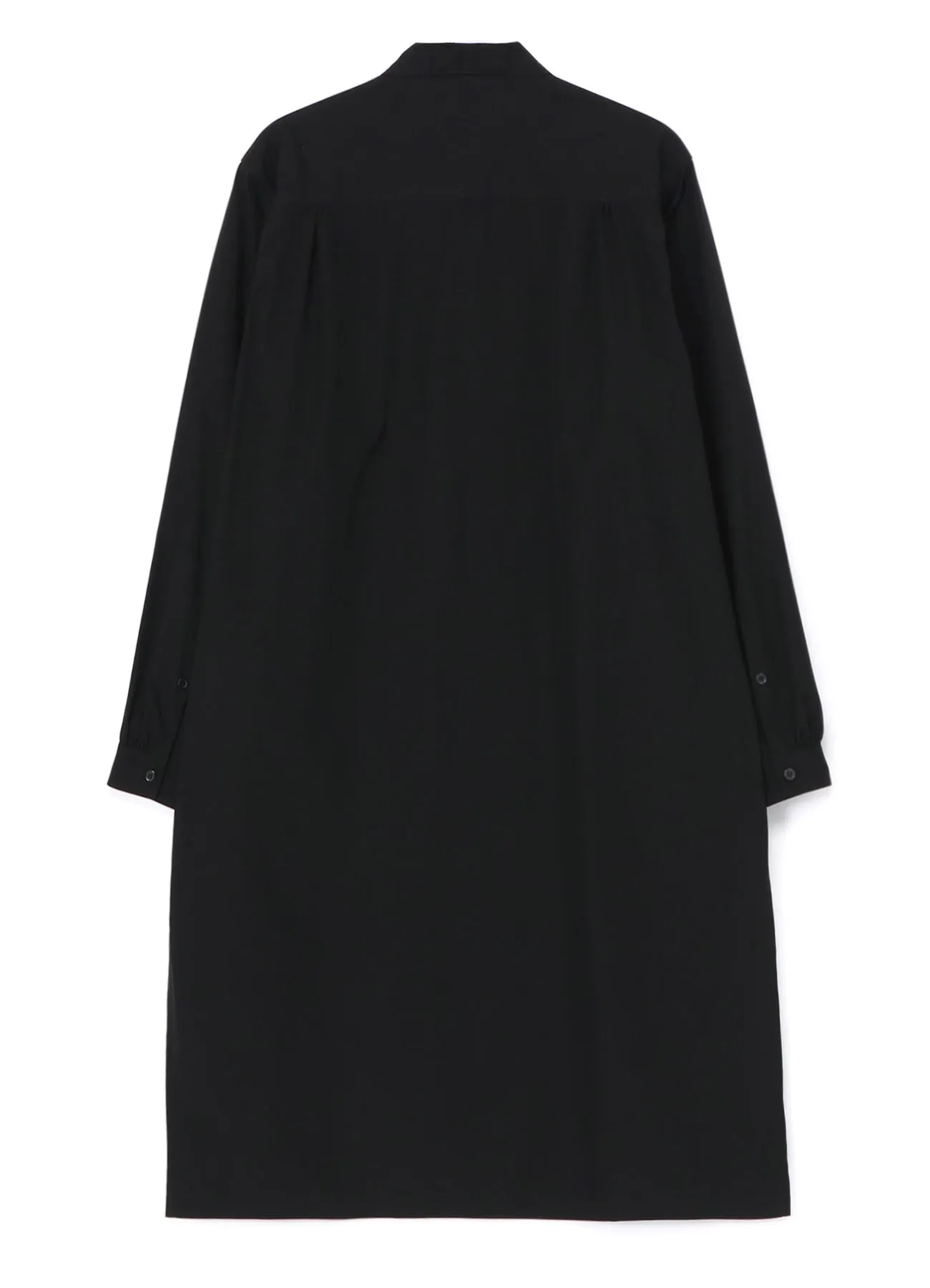 COTTON BROADCLOTH OPEN COLLAR LONG SHIRT Gift Idea Low Maintenance