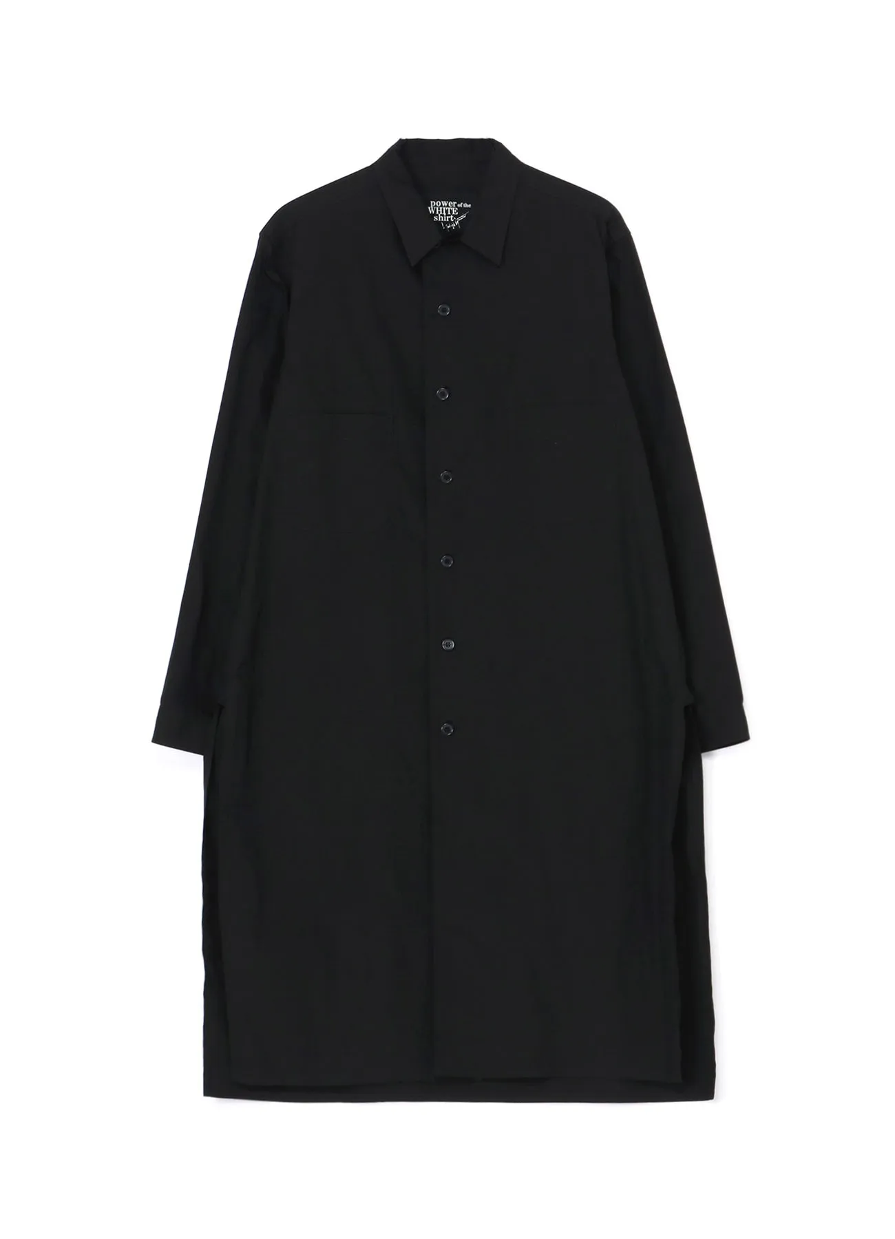 Workwear Approved Seasonal Collection COTTON BROADCLOTH OPEN COLLAR LONG SHIRT