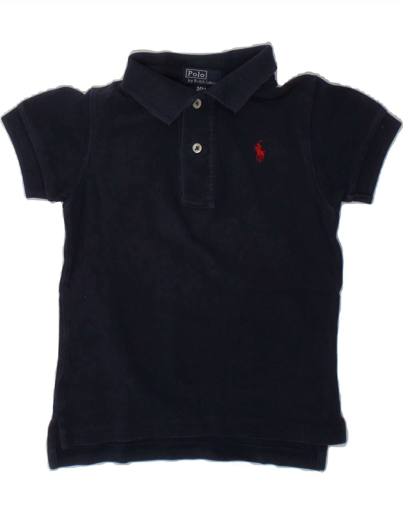 POLO RALPH LAUREN Baby Boys Polo Shirt 18-24 Months Navy Blue Cotton Brunch Outfit Sophisticated Style
