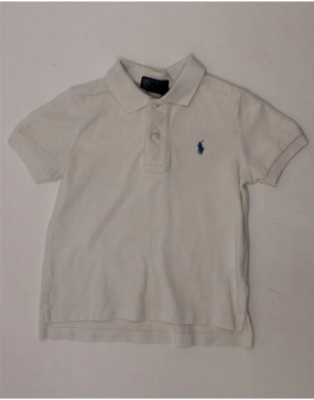 Tailored Style POLO RALPH LAUREN Baby Boys Polo Shirt 18-24 Months White Cotton