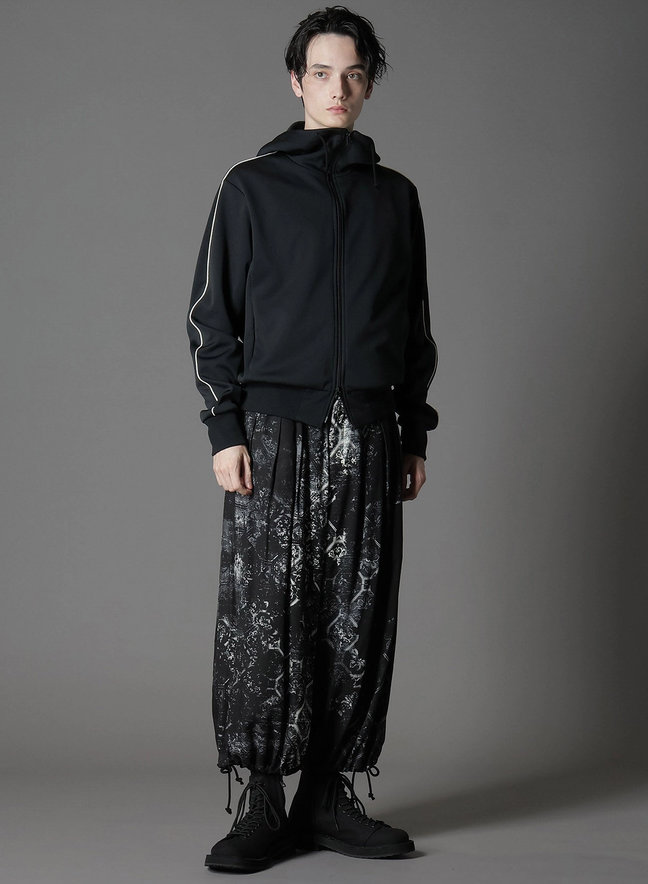 Midweight Option POLYESTER SMOOTH HOODED TRACK JACKET