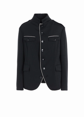 POLYESTER SMOOTH PIPING SHORT JACKET City Edge