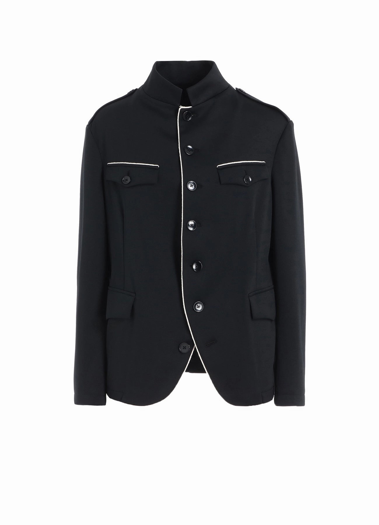 POLYESTER SMOOTH PIPING SHORT JACKET City Edge