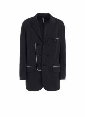 suitable for city tours POLYESTER SMOOTH SWITCHING PIPING JACKET