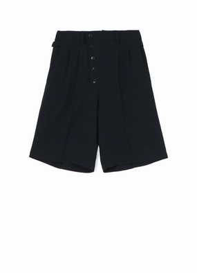 WaterRepellent POLYESTER WASHER TWILL BUTTON-UP SHORTS