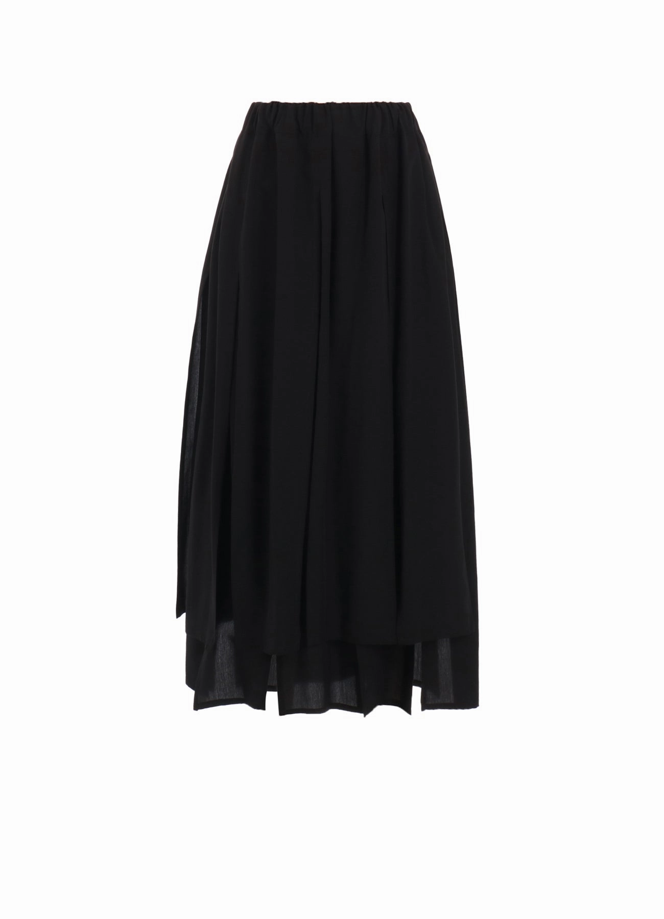 Relaxed Movement Light Drape POPLIN PANELED SKIRT