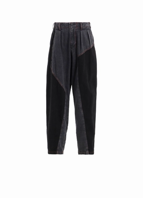 POWDER BLEACH PANELED PANTS Sporty Cut