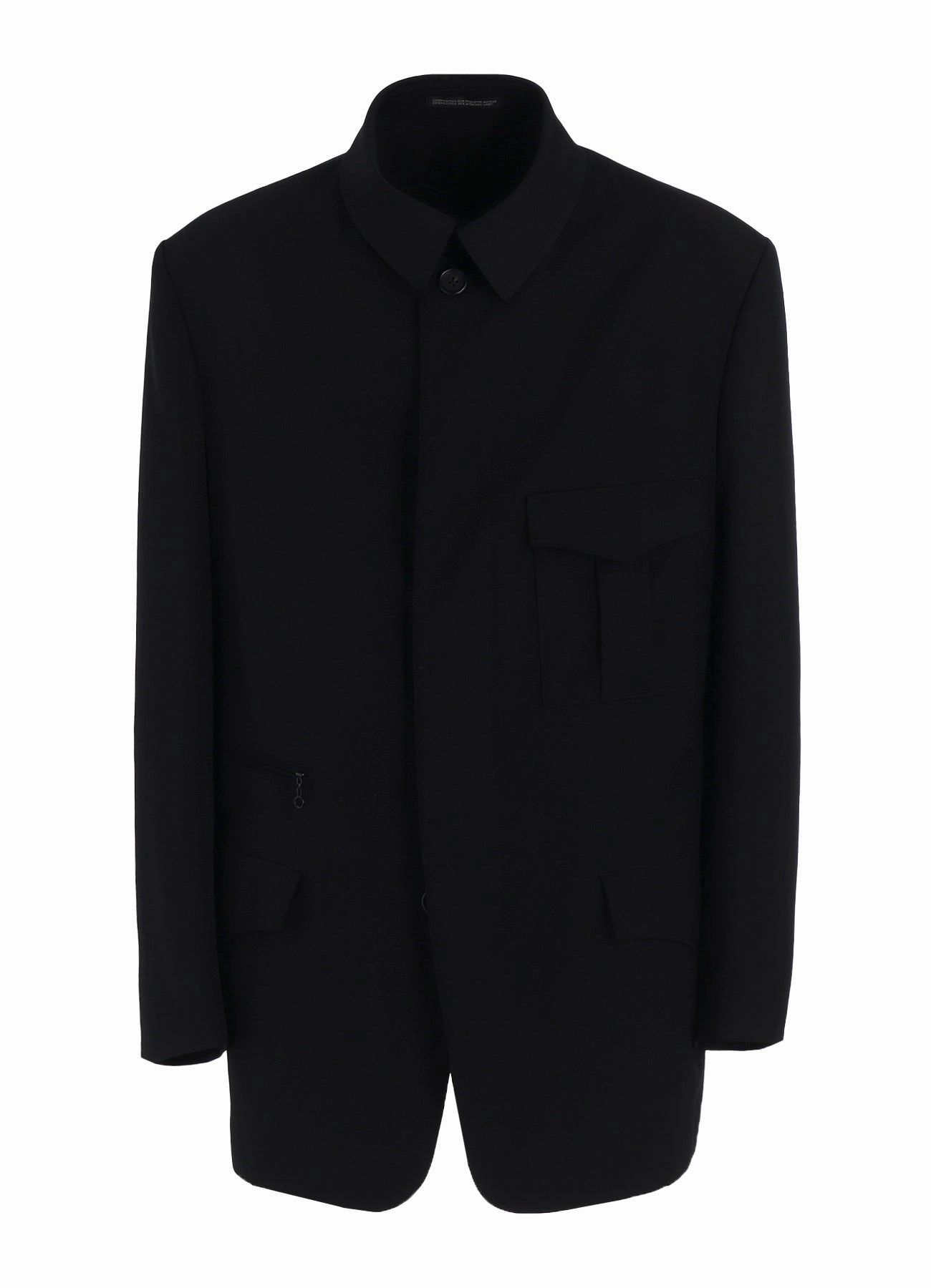 Calendar WOOL GABARDINE JACKET WITH MILITARY DETILS