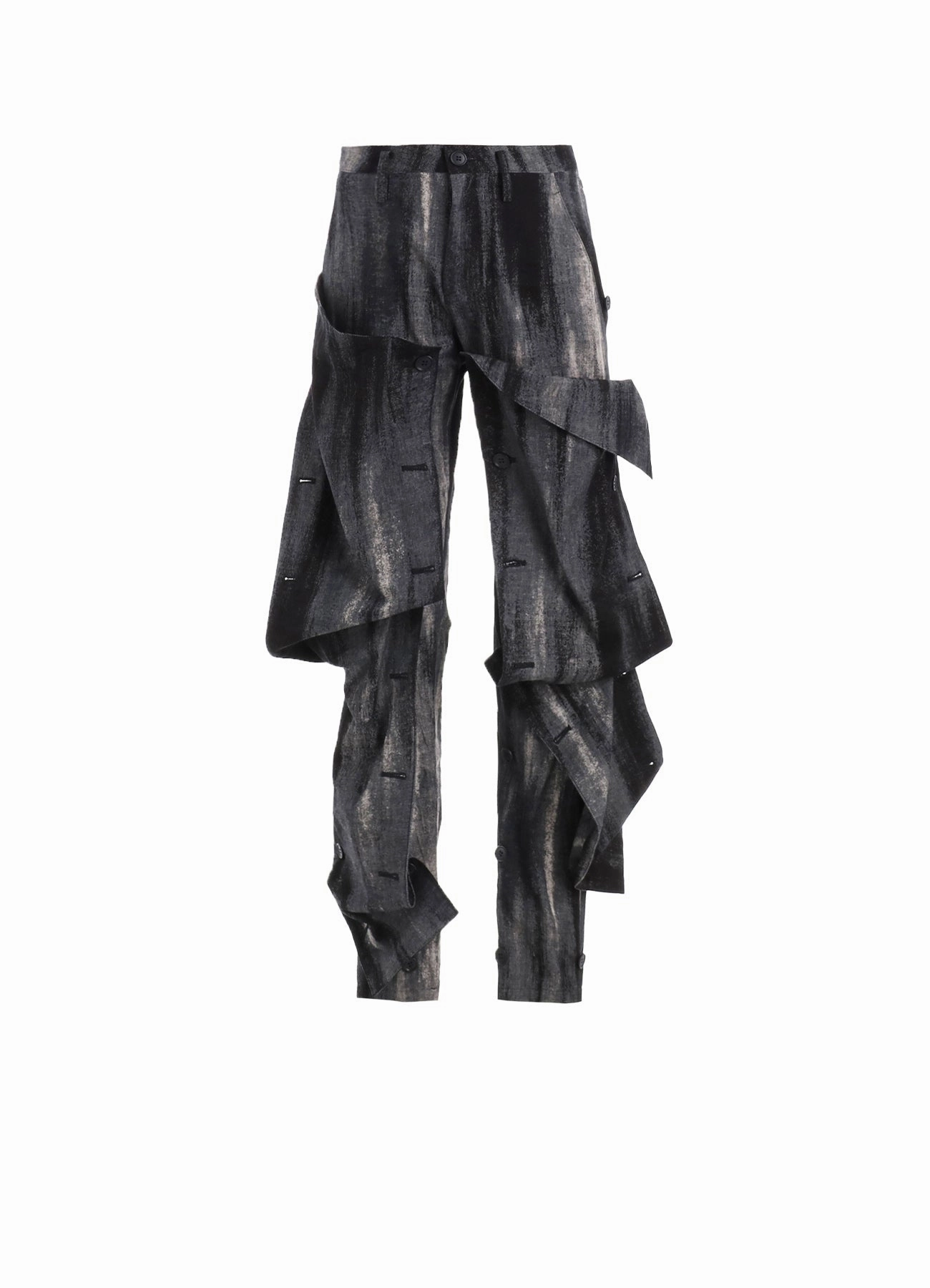 City Ready DISCHARGE PT DENIM BUTTON DETAIL PANTS