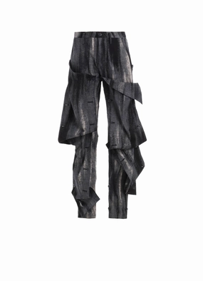 City Ready DISCHARGE PT DENIM BUTTON DETAIL PANTS