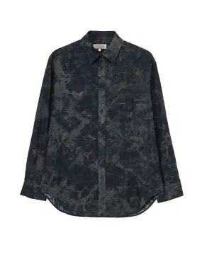 COTTON LINEN SHEETING LIGHT BLOUSE WITH CHEST TAB Minimalist fashion