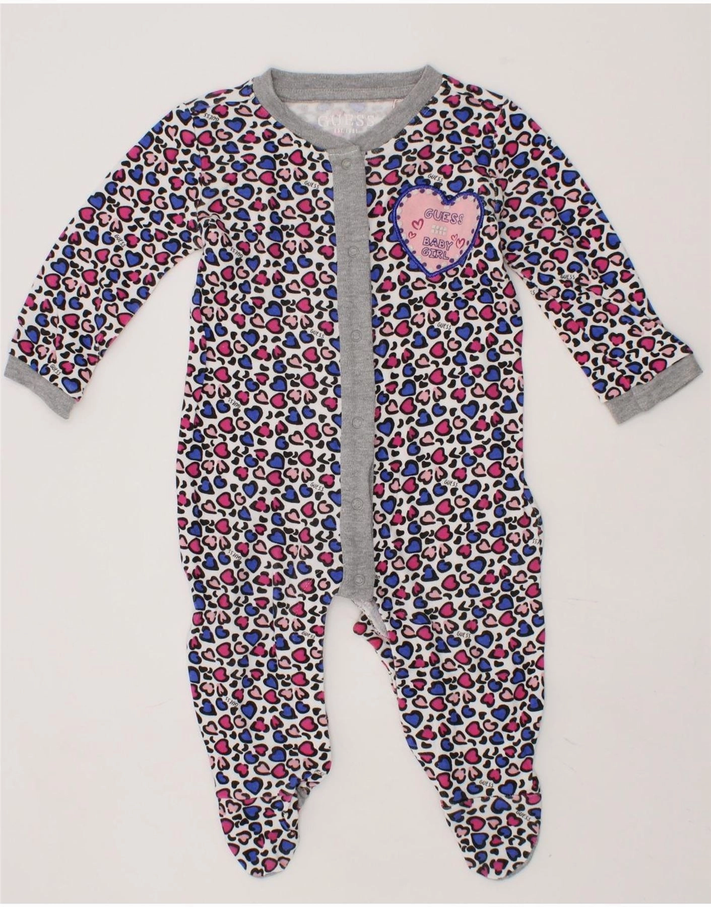 Modern Gym GUESS Baby Girls Jumpsuit 3-6 Months  Multicoloured Spotted Cotton Heart