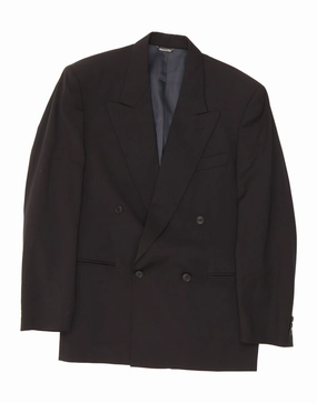 Classic Layer Trendy Appearance MICHELE D'AMBRA Mens Blazer Jacket IT 46 Small Black Classic