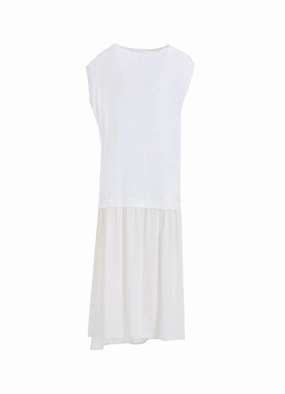 CREPE de CHINE CLOTH FRENCH SLEEVE DRESS Cozy Balance Feminine Movement