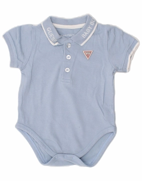 Wedding Night GUESS Baby Boys Graphic Short Sleeve Bodysuit 3-6 Months Blue