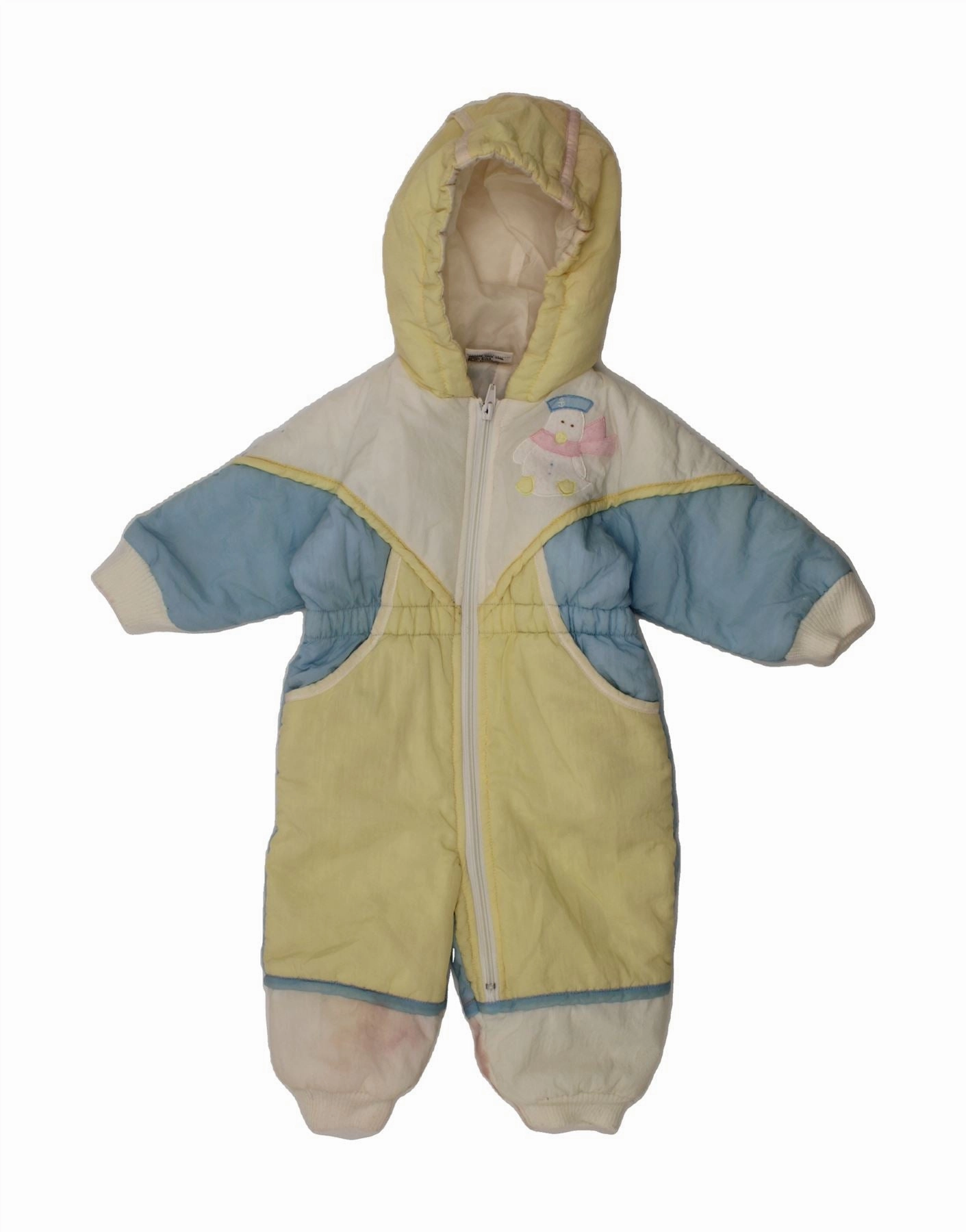 Gym New Festival Smart VINTAGE Baby Girls Graphic Jumpsuit 3-6 Months  Multicoloured Colourblock