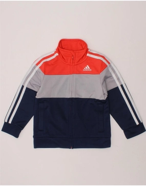 Valentine's look ADIDAS Baby Boys Tracksuit Top Jacket 18-24 Months Navy Blue Colourblock